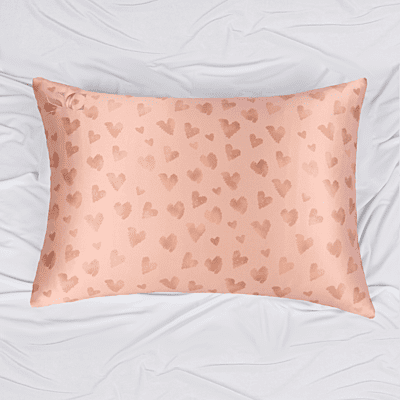Silk Pillowcase Valentine Hearts